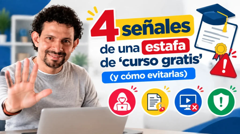 4 señales de una estafa de ‘curso gratis’ (y cómo evitarlas)