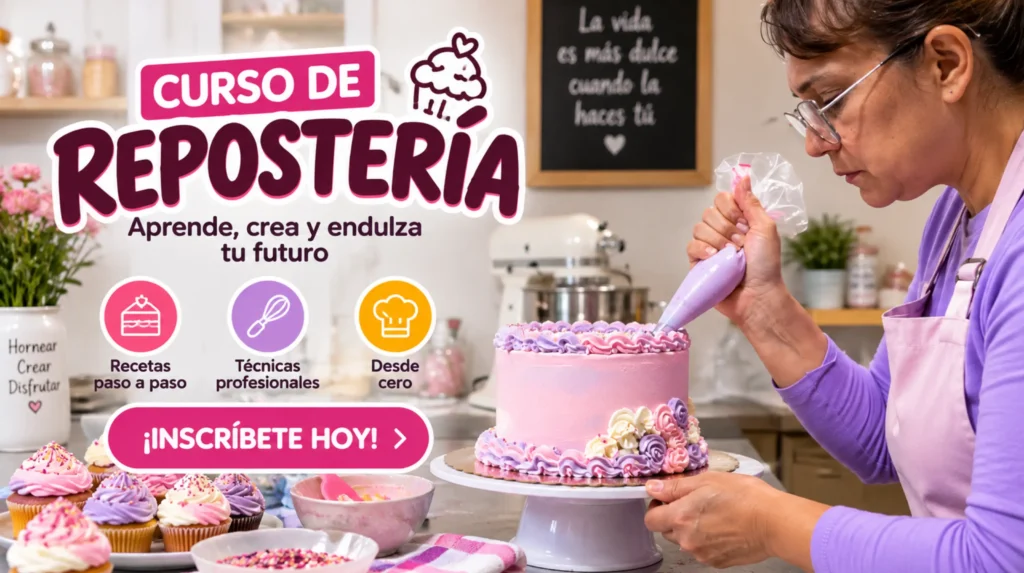 cursos de reposteria con técnicas para preparar postres irresistibles ¡Conoce más!