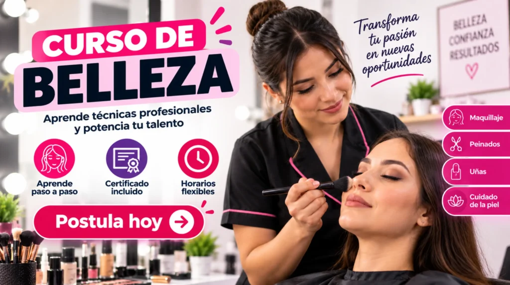 curso de belleza para aprender técnicas modernas ¡Empieza hoy!