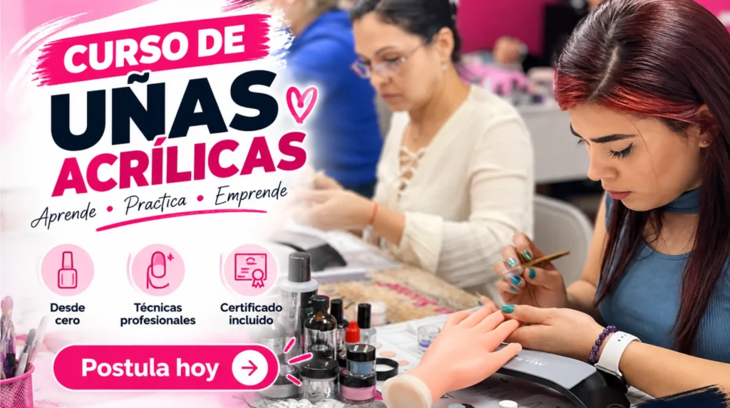 curso de uñas acrílicas para dominar técnicas y diseños modernos