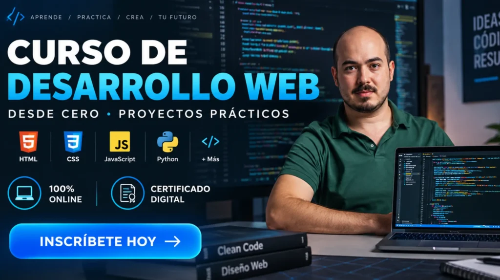 curso de desarrollo web para principiantes