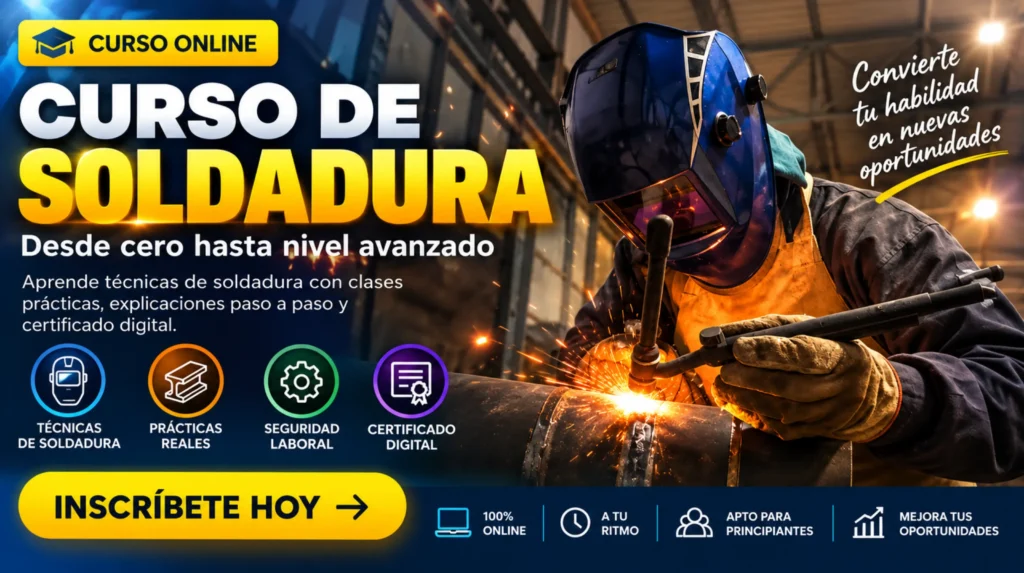 curso de soldadura con técnicas esenciales
