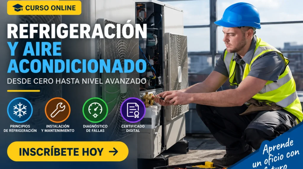 Curso de refrigeración y aire acondicionado ¡Aprende más!