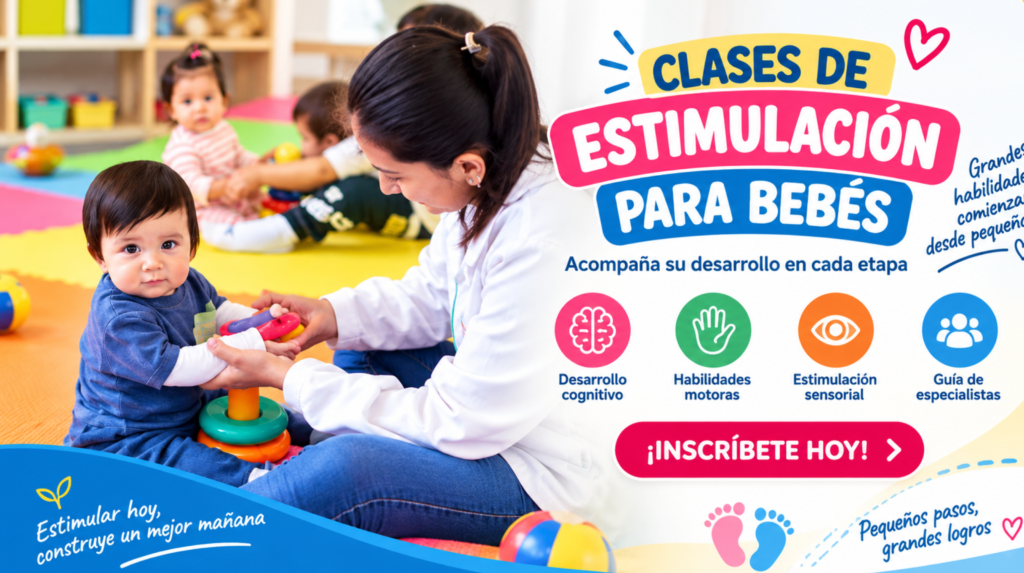 Curso de estimulación para bebés con actividades para cada etapa del desarrollo
