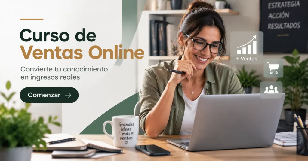 Curso de ventas online: aprende a cerrar sin presionar (60 horas, a tu ritmo)